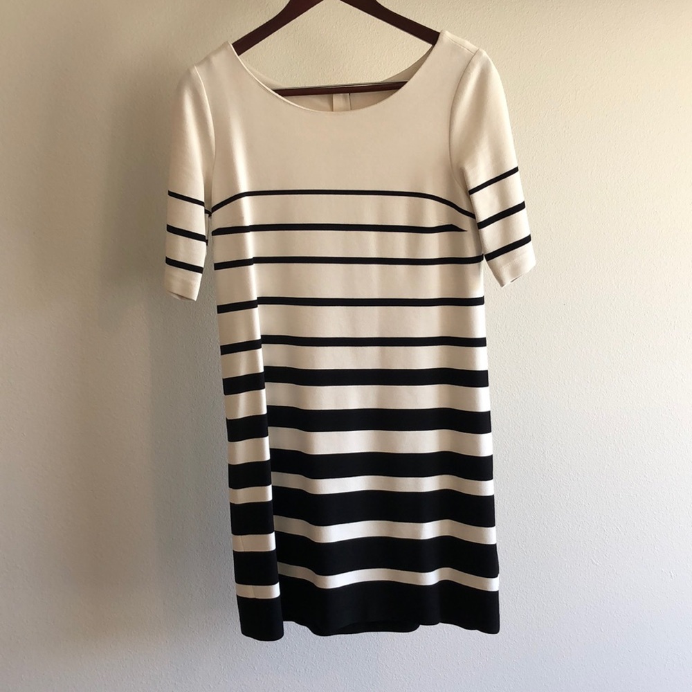 Black and white striped Banana Republic Dress